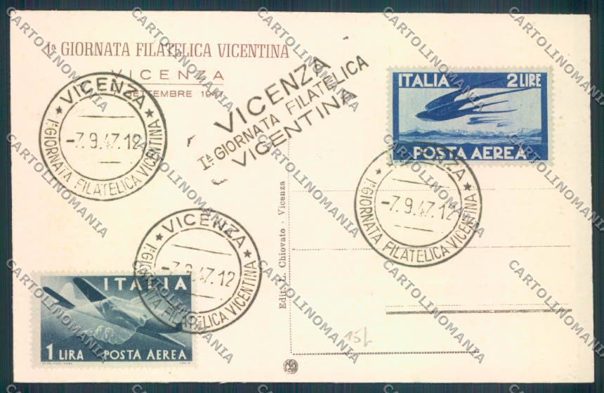 Vicenza Città Giornata Filatelica Vicentina cartolina ZB7493 – retro