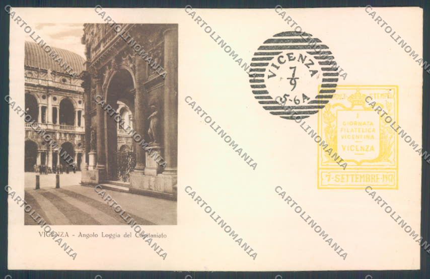 Vicenza Città Giornata Filatelica Vicentina cartolina ZB7496 – fronte