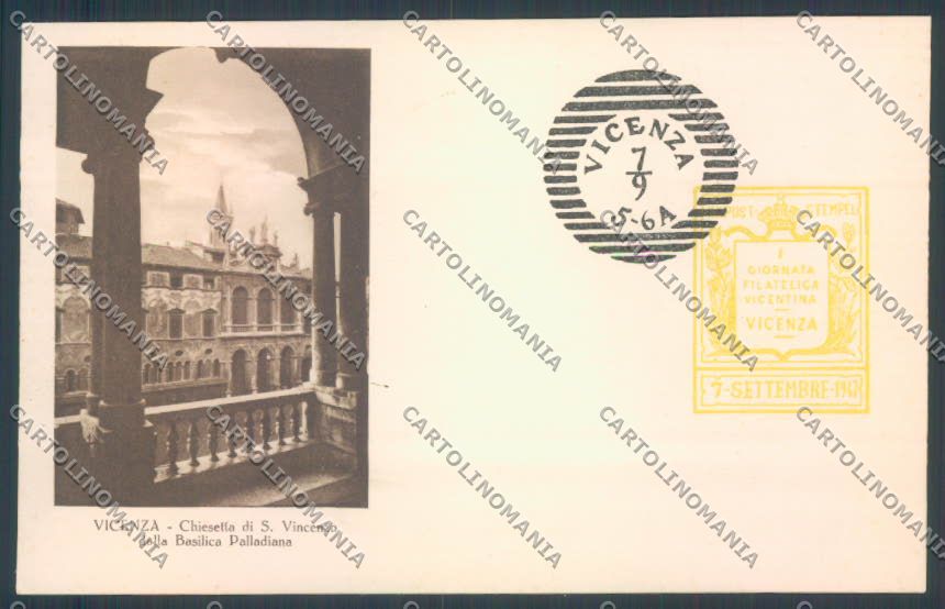 Vicenza Città Giornata Filatelica Vicentina cartolina ZB7498 – fronte