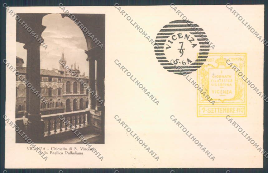 Vicenza Città Giornata Filatelica Vicentina cartolina ZB7499 – fronte