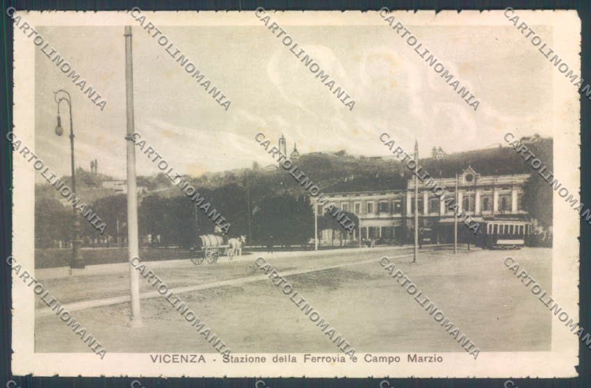 Vicenza Città Stazione Ferroviaria cartolina ZB7515 – fronte