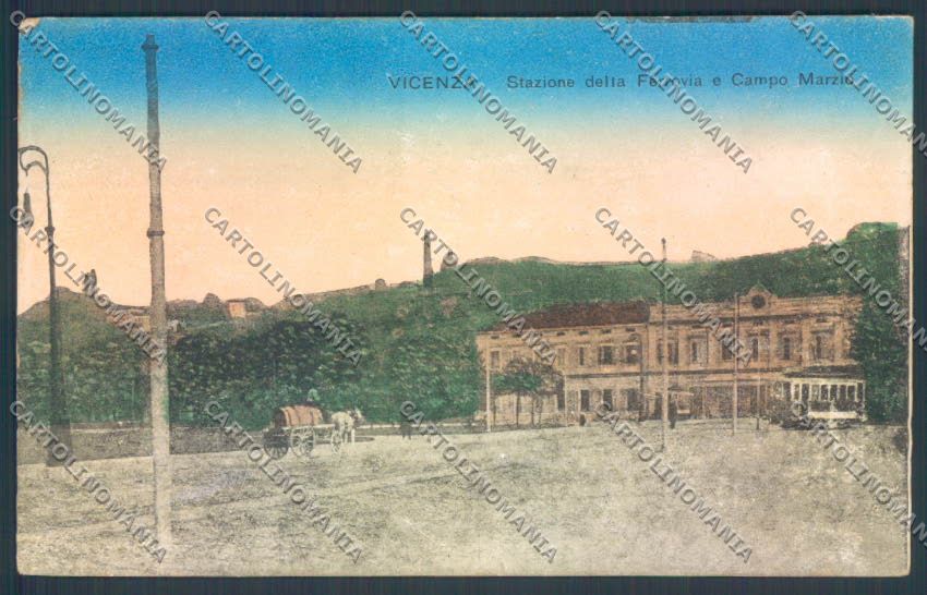 Vicenza Città Stazione Ferroviaria cartolina ZB7517 – fronte