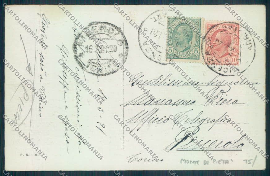 Vicenza Città Monte di Pietà PIEGA cartolina ZB7533 – retro
