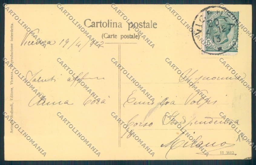 Vicenza Città cartolina ZB7565 – retro