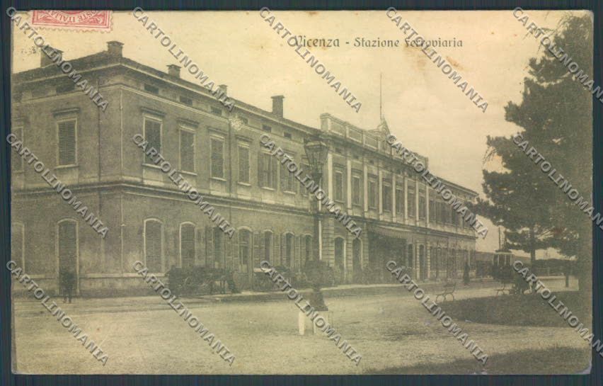 Vicenza Città Stazione Ferroviaria cartolina ZB7567 – fronte
