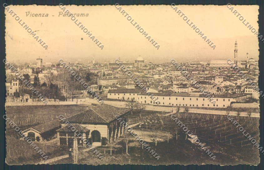 Vicenza Città PIEGATA cartolina ZB7583 – fronte