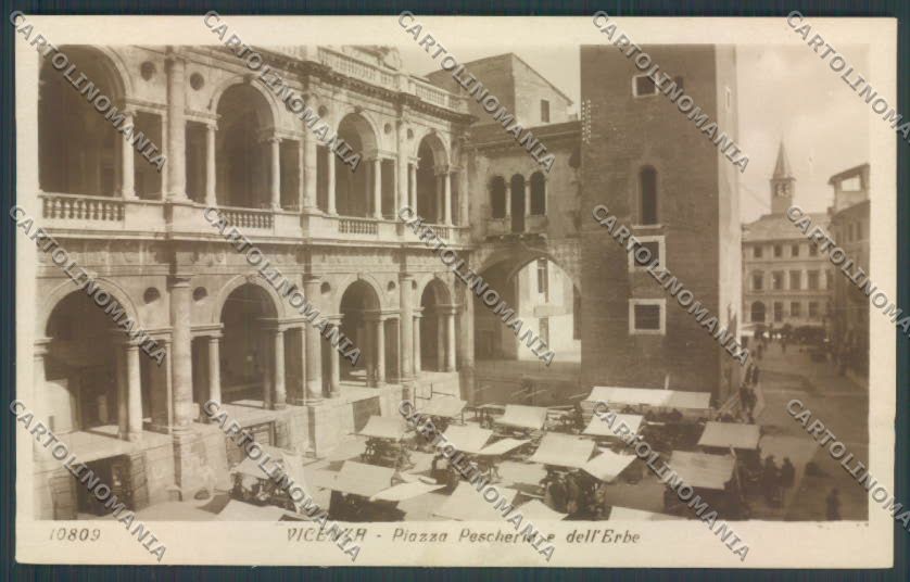 Vicenza Città Mercato Foto cartolina ZB7589 – fronte