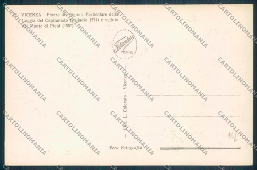 Vicenza Città Foto cartolina ZB7593 – retro