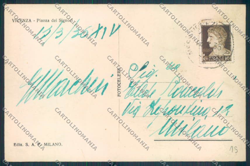Vicenza Città Foto cartolina ZB7594 – retro