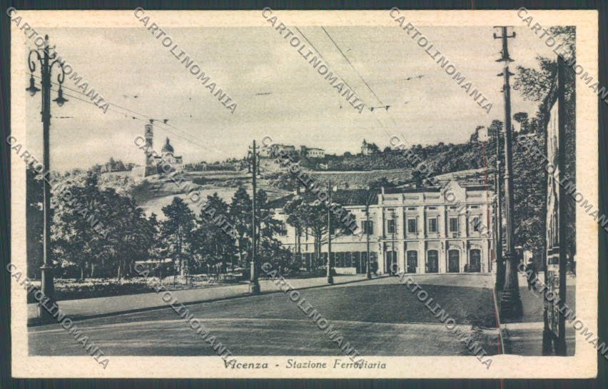 Vicenza Città Stazione Ferroviaria cartolina ZB7620 – fronte