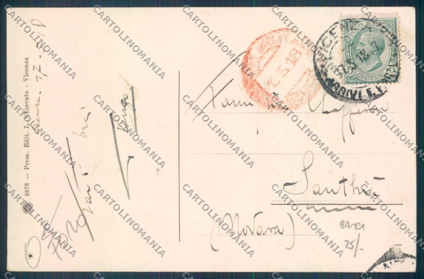 Vicenza Città Banca Commerciale cartolina ZB7640 – retro