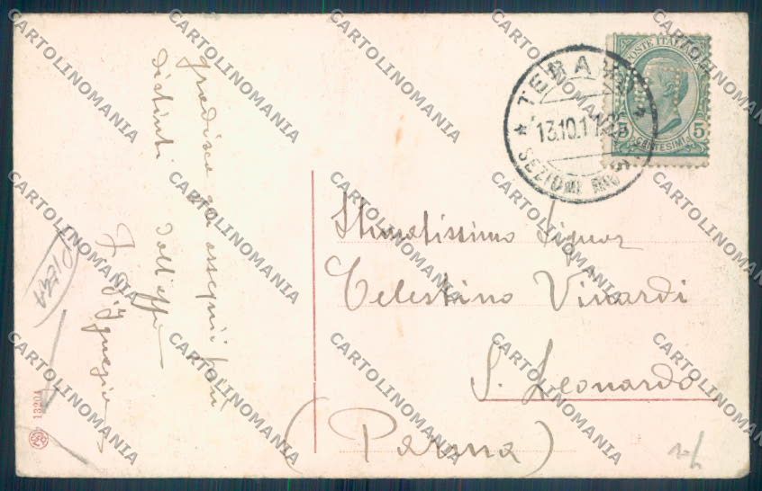 Vicenza Recoaro Terme PIEGA cartolina ZB7663 – retro
