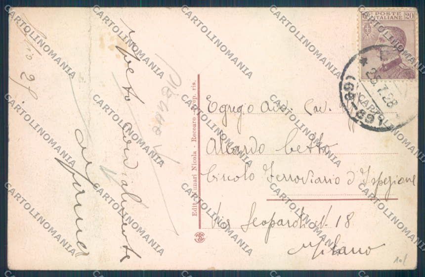 Vicenza Recoaro Terme PIEGHE ABRASA cartolina ZB7689 – retro