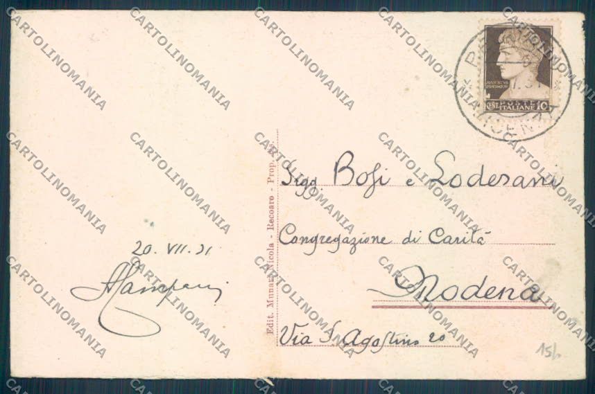 Vicenza Recoaro Terme cartolina ZB7704 – retro