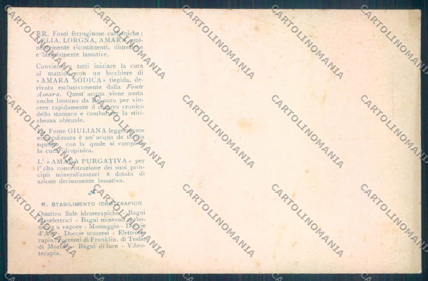 Vicenza Recoaro Terme Pubblicitaria cartolina ZB7716 – retro