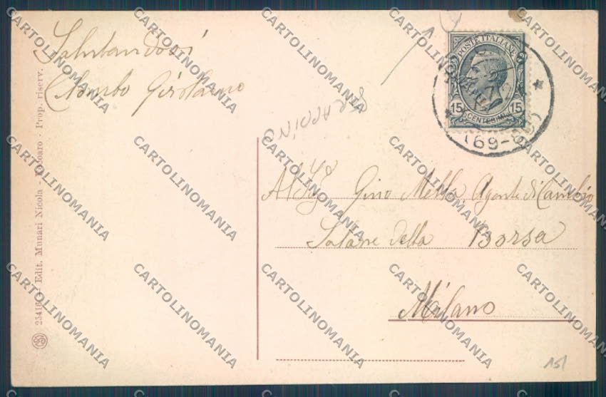 Vicenza Recoaro Terme STRAPPINO cartolina ZB7727 – retro