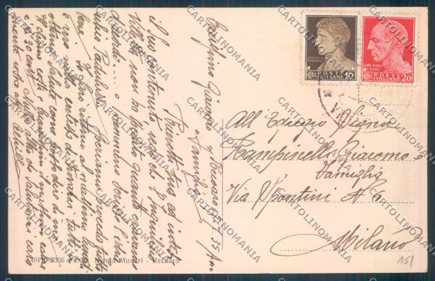 Vicenza Recoaro Terme cartolina ZB7728 – retro
