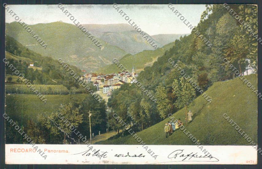 Vicenza Recoaro Terme PIEGA cartolina ZB7734 – fronte