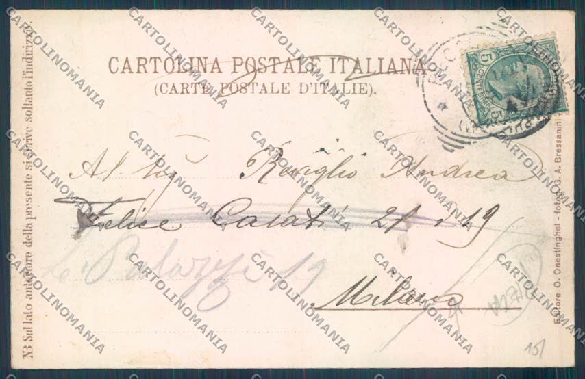 Vicenza Recoaro Terme PIEGA cartolina ZB7734 – retro