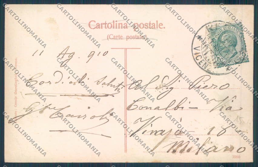 Vicenza Recoaro Terme PIEGHINA cartolina ZB7743 – retro