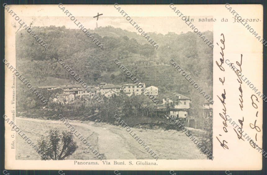 Vicenza Recoaro Terme cartolina ZB7748 – fronte