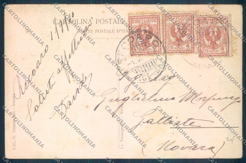 Vicenza Recoaro Terme cartolina ZB7758 – retro