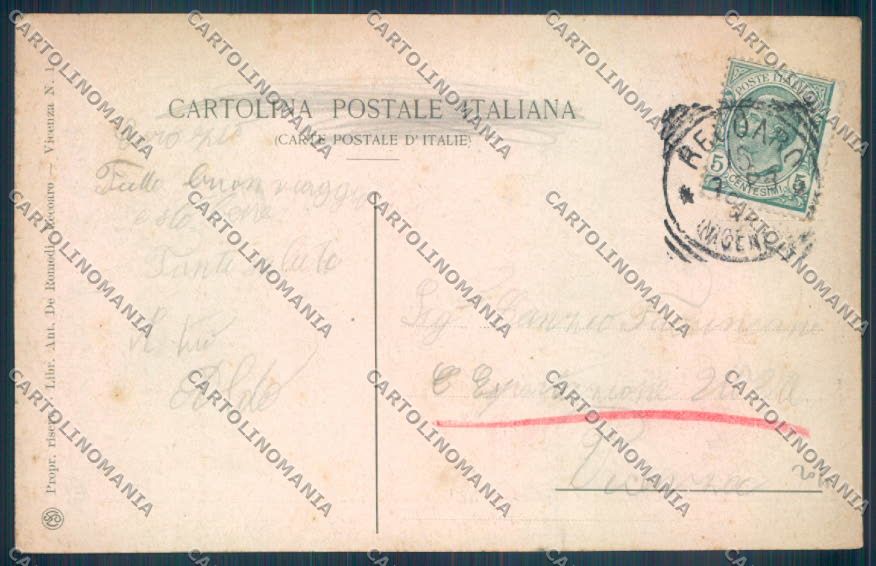 Vicenza Recoaro Terme Un saluto da cartolina ZB7763 – retro
