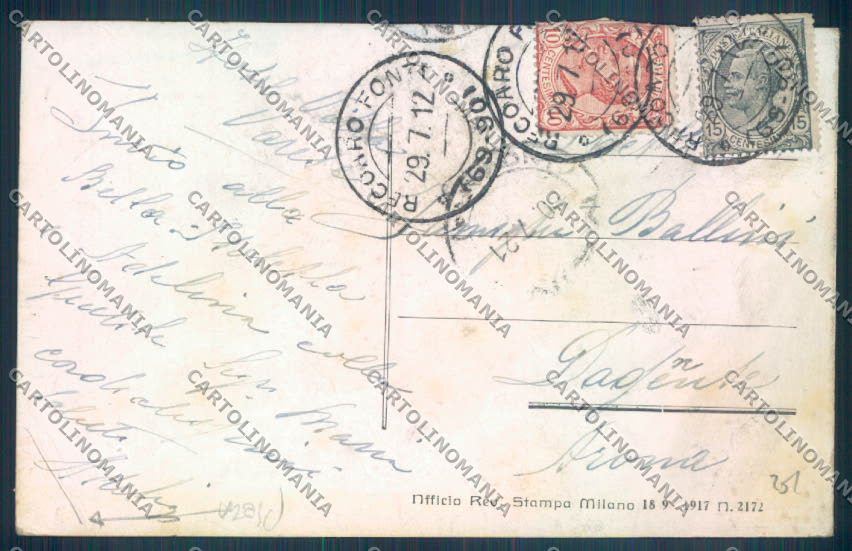 Vicenza Recoaro Terme PIEGA cartolina ZB7774 – retro