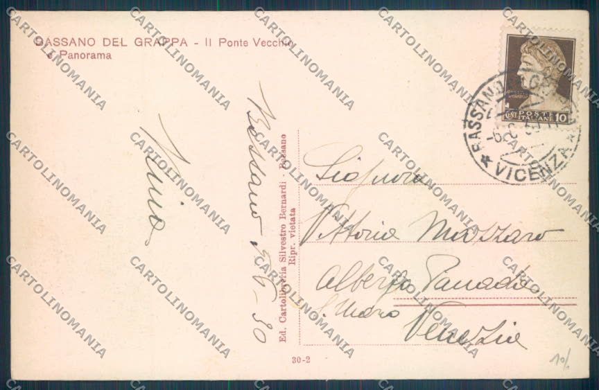 Vicenza Bassano del Grappa cartolina ZB7792 – retro