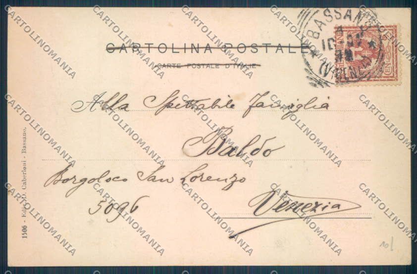 Vicenza Bassano del Grappa cartolina ZB7799 – retro