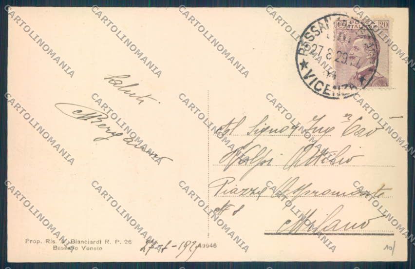 Vicenza Bassano del Grappa cartolina ZB7810 – retro