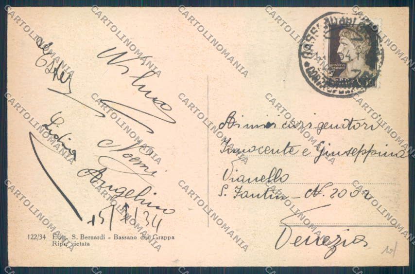 Vicenza Bassano del Grappa cartolina ZB7812 – retro