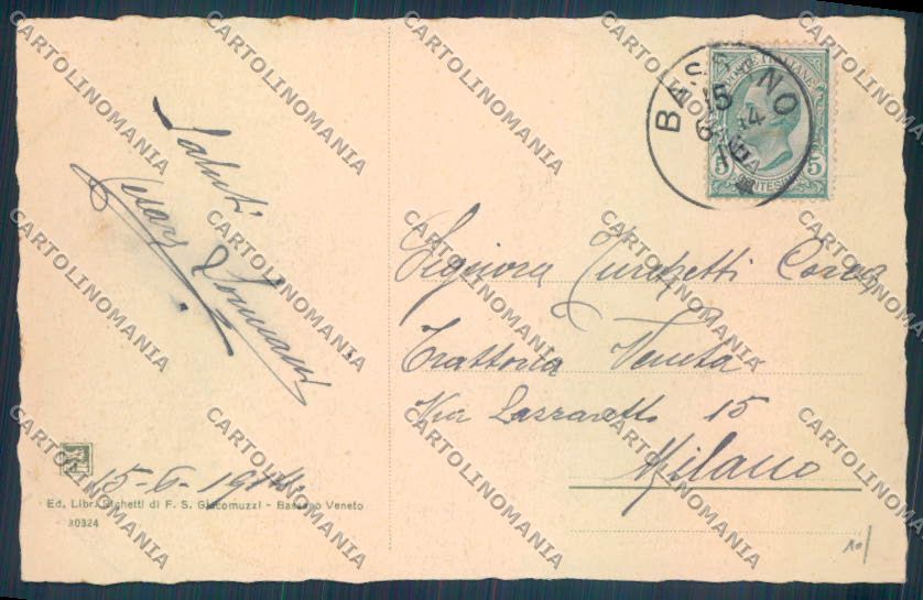 Vicenza Bassano del Grappa cartolina ZB7822 – retro