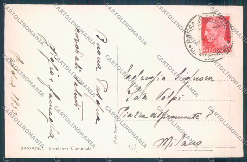 Vicenza Bassano del Grappa Foto cartolina ZB7834 – retro