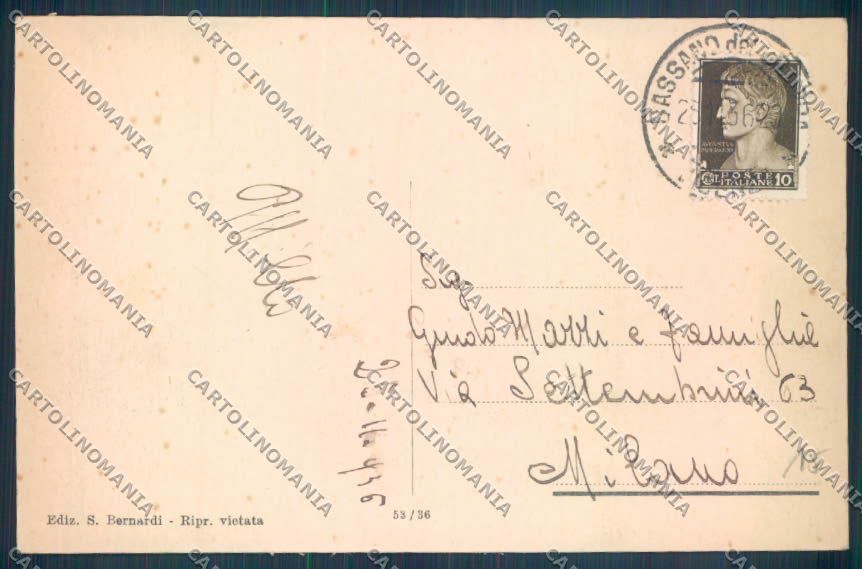 Vicenza Bassano del Grappa cartolina ZB7857 – retro