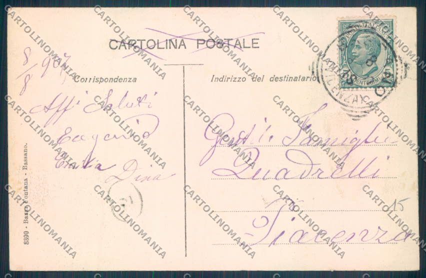 Vicenza Bassano del Grappa cartolina ZB7866 – retro
