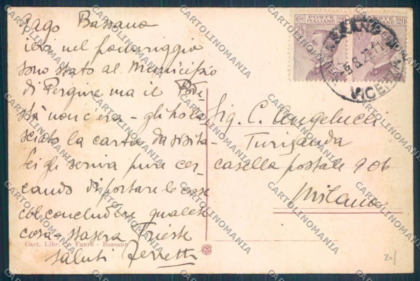 Vicenza Bassano del Grappa cartolina ZB7870 – retro