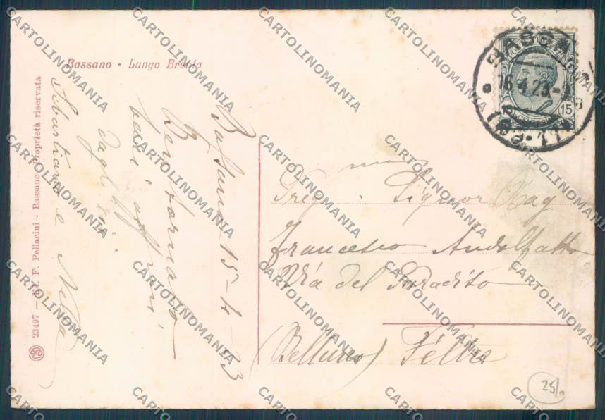 Vicenza Bassano del Grappa cartolina ZB7901 – retro