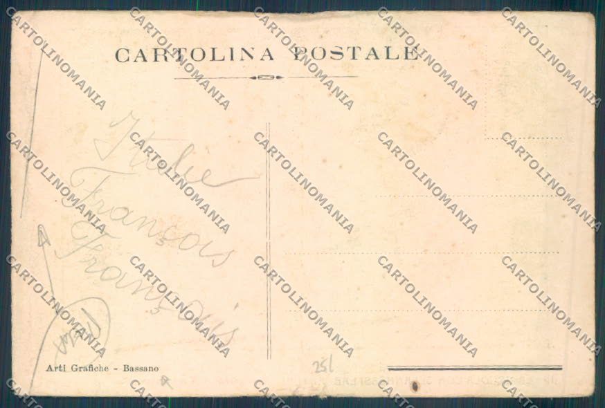 Vicenza Bassano del Grappa Scuola PIEGA cartolina ZB7902 – retro