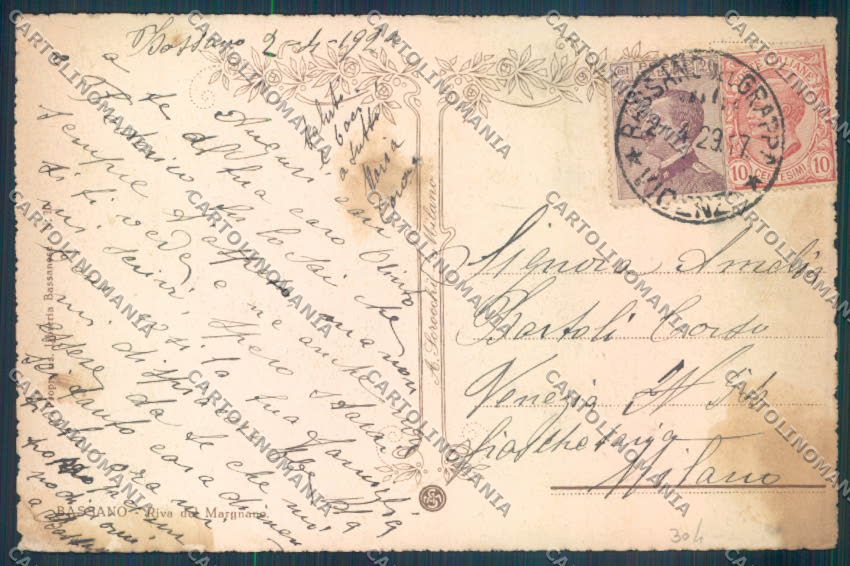 Vicenza Bassano del Grappa cartolina ZB7908 – retro