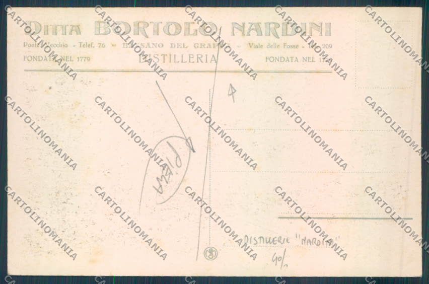 Vicenza Bassano del Grappa Distilleria Nardini PIEGA cartolina ZB7911 – retro