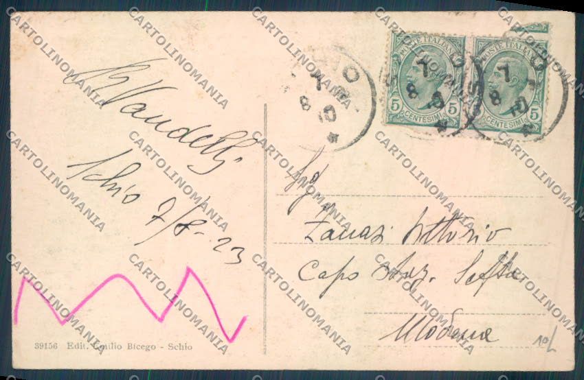 Vicenza Schio cartolina ZB7918 – retro