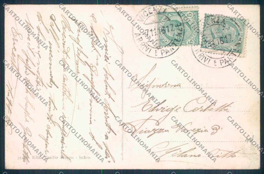 Vicenza Schio Giosuè Carducci cartolina ZB7940 – retro