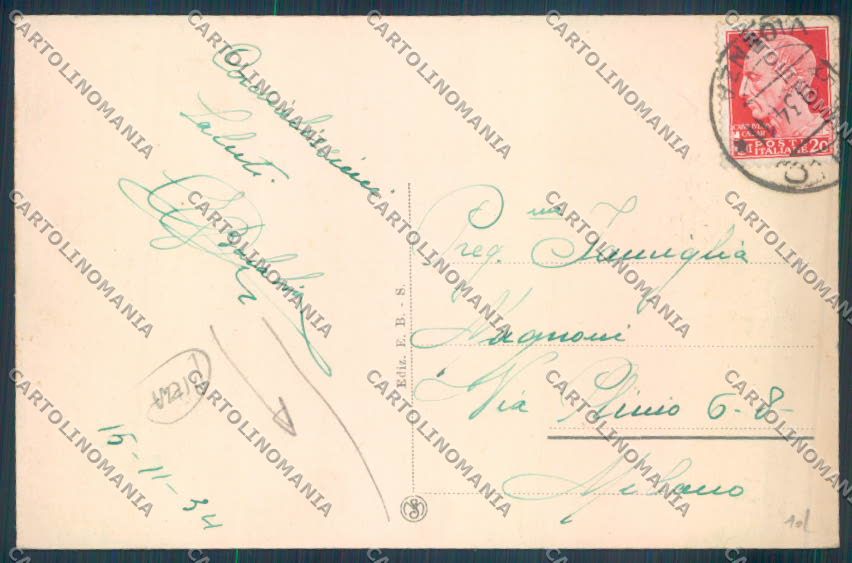 Vicenza Schio PIEGA cartolina ZB7943 – retro