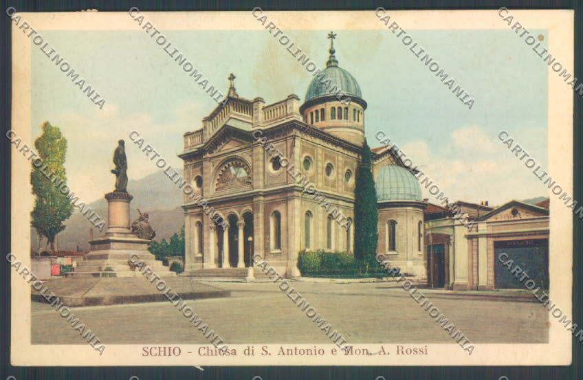 Vicenza Schio Senatore Alessandro Rossi cartolina ZB7944 – fronte