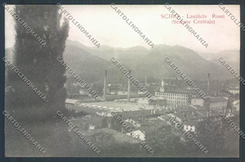 Vicenza Schio Lanificio Rossi cartolina ZB7952 – fronte