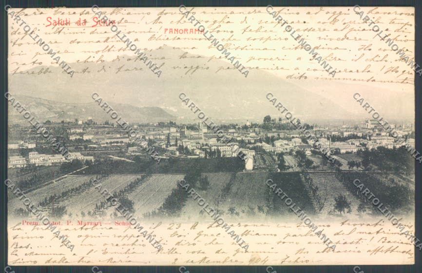 Vicenza Schio PIEGA cartolina ZB7965 – fronte