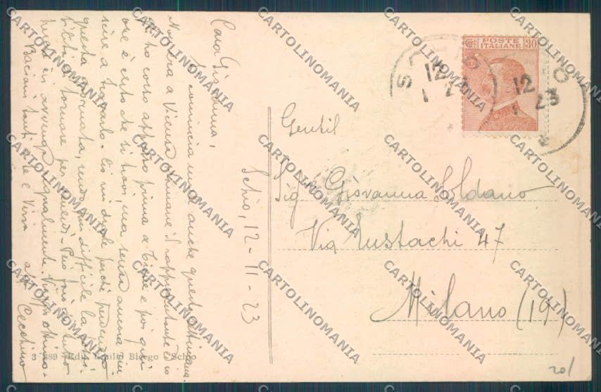 Vicenza Schio cartolina ZB7979 – retro