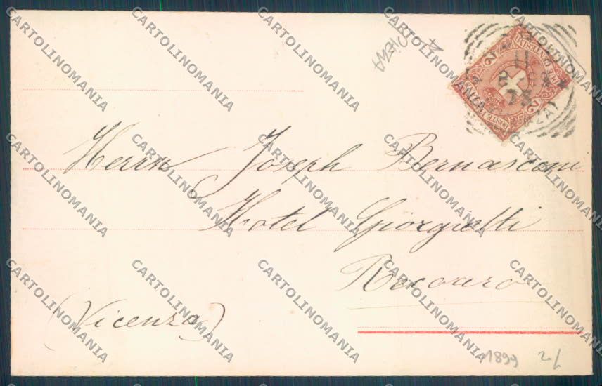 Vicenza Schio PIEGA cartolina ZB7982 – retro