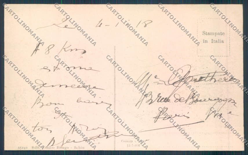 Vicenza Schio cartolina ZB7983 – retro